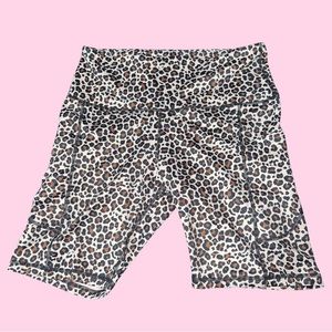 Cheetah Print Biker Shorts